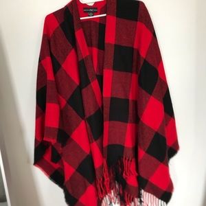 Plaid Poncho